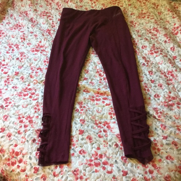 Pants - Cranberry colored leggings from justice